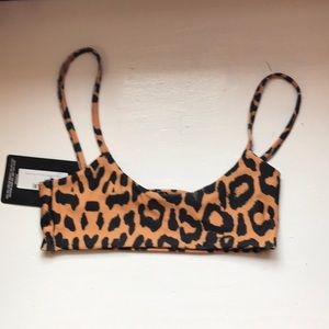 Cheetah bikini top